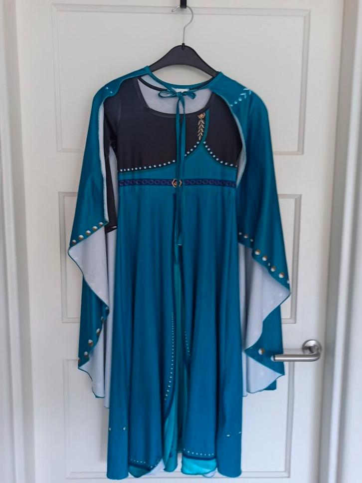 Elsa & Anna Verkleedkleding bruidsmeisje  Maat 128/134, Kinderen en Baby's, Carnavalskleding en Verkleedspullen, Meisje, 122 t/m 128