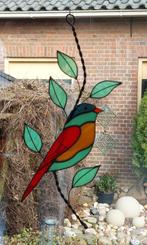 VOGEL Tiffany Glas in lood Raamhanger NIEUW handgemaakt, Ophalen of Verzenden