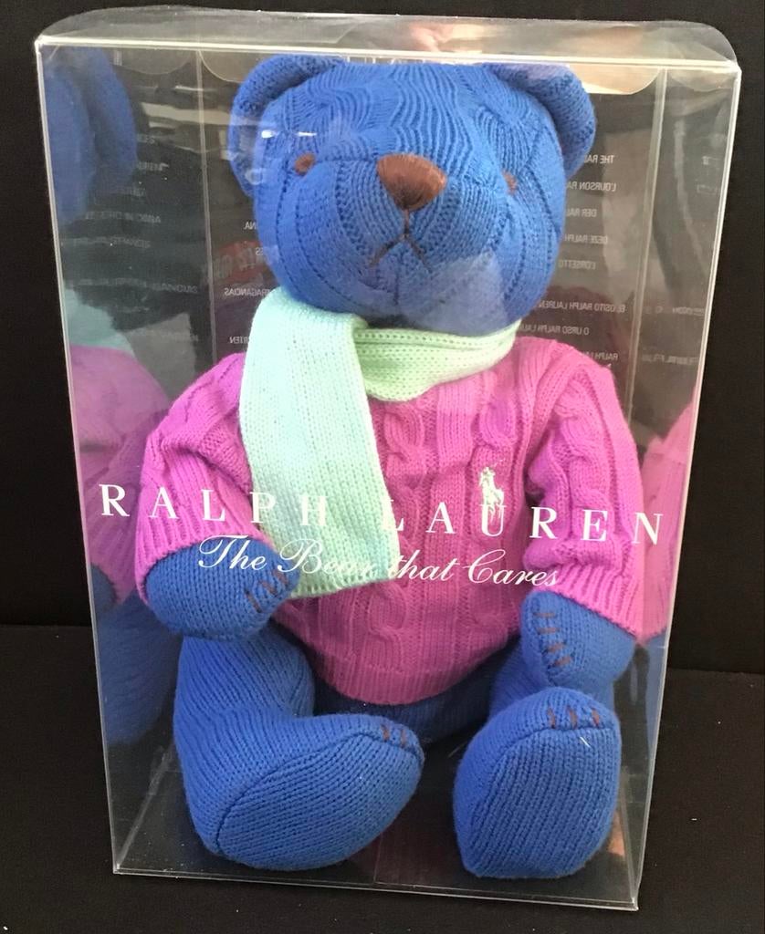 Ralph Lauren Beer 'The Bear That Cares' in Doos, Verzamelen, Beren en Cherished Teddies, Ophalen, Nieuw, Stoffen beer, Overige merken