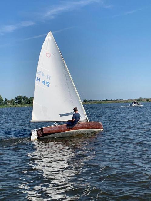 Houten Olympiajol nr 45, Watersport en Boten, Open zeilboten, Gebruikt, Overige typen, 3 tot 6 meter, Hout, Geen motor, Ophalen