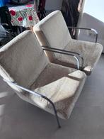 Oude Ikea fauteuils (2x), Huis en Inrichting, Fauteuils, Ophalen, Gebruikt, Metaal, 75 tot 100 cm