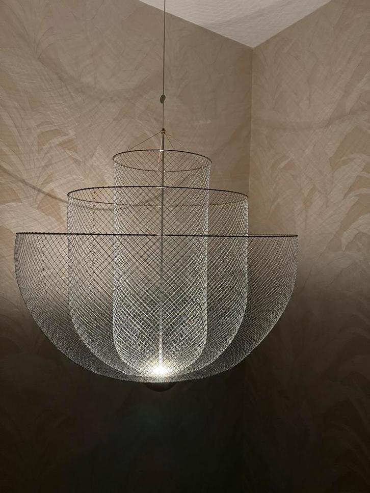 Moooi Meshmatics Chandelier Hanglamp Large, Huis en Inrichting, Lampen | Hanglampen, Zo goed als nieuw, 75 cm of meer, Metaal