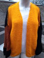 Nieuw handgebreid oversized vest model Bernadette, Ophalen of Verzenden, Nieuw, Zwart