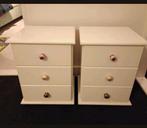 Nachtkastjes met 3 lades, Gebruikt, Minder dan 45 cm, Hout, 55 tot 70 cm