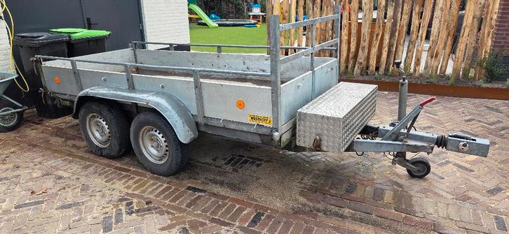 Hapert elektrische achterwaartse kipper dubbelasser, Auto diversen, Aanhangers en Bagagewagens, Gebruikt, Ophalen