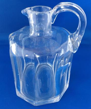 Vintage loodkristal glazen geslepen kan/karaf met oogje beschikbaar voor biedingen