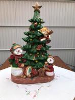 Dennenboom met sneeuwman en engel., Ophalen, Zo goed als nieuw