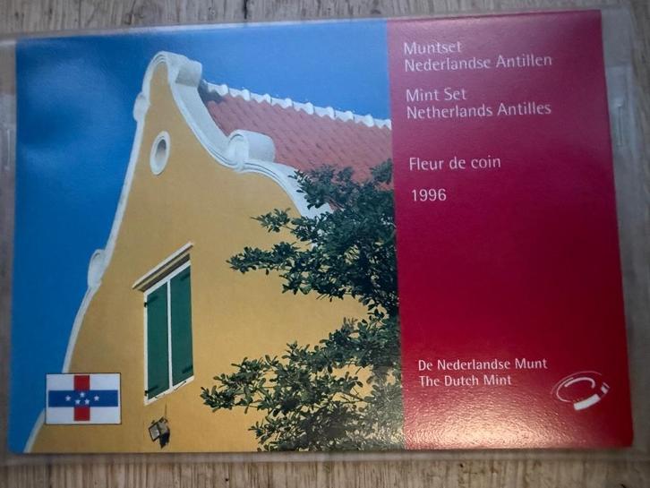 Nederlandse Antillen muntset 1996, Postzegels en Munten, Munten | Nederland, Setje, Overige waardes, Koningin Beatrix, Zilver