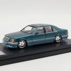 Street Weapon Mercedes-Benz W140, green/grey, Hobby en Vrije tijd, Ophalen of Verzenden, Mymodelcar, Mymodelcar@outlook.com, .