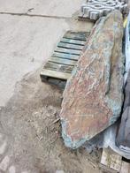 Natuursteen kei obelisk roest bruin groen, Ophalen, Gebruikt, Leisteen, Kei