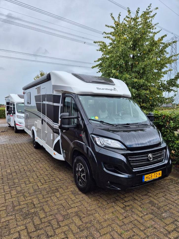 Sunlight T69 LXV, Euro 6, TV, 150 Pk, Caravans en Kamperen, Campers, Bedrijf, tot en met 5, Half-integraal, Sunlight, Fiat, Diesel