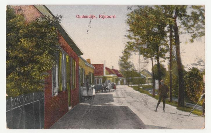Rijsoord.  Oudendijk.  1924., Verzamelen, Ansichtkaarten | Nederland, Gelopen, Zuid-Holland, 1920 tot 1940, Verzenden
