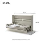 Concept opklapbed horizontaal - 120x200 - Cashmere