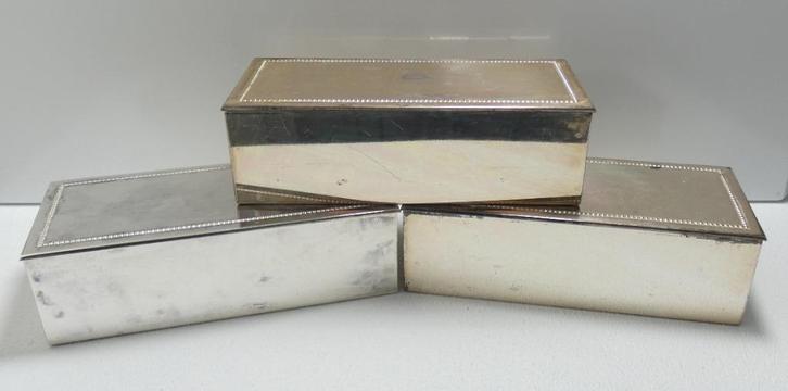 Hooijkaas - DE - 3x lepeldoosje [1508], Antiek en Kunst, Antiek | Woonaccessoires, Ophalen