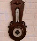 Barometer mooie eiken oude antieke barometer, Ophalen of Verzenden