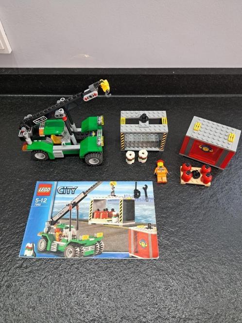 LEGO City Container Stacker #7992 - Compleet, Handleiding, Kinderen en Baby's, Speelgoed | Duplo en Lego, Zo goed als nieuw, Lego