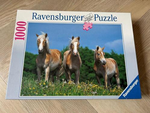 Nieuwe legpuzzel 1000 stukjes, Ravensburger, paarden, Hobby en Vrije tijd, Denksport en Puzzels, Nieuw, Legpuzzel, 500 t/m 1500 stukjes