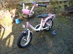 12 inch Meisjesfietsje Leerfietsje, Fietsen en Brommers, Fietsen | Kinderfietsjes, Ophalen, Gebruikt, Minder dan 16 inch, Zijwieltjes