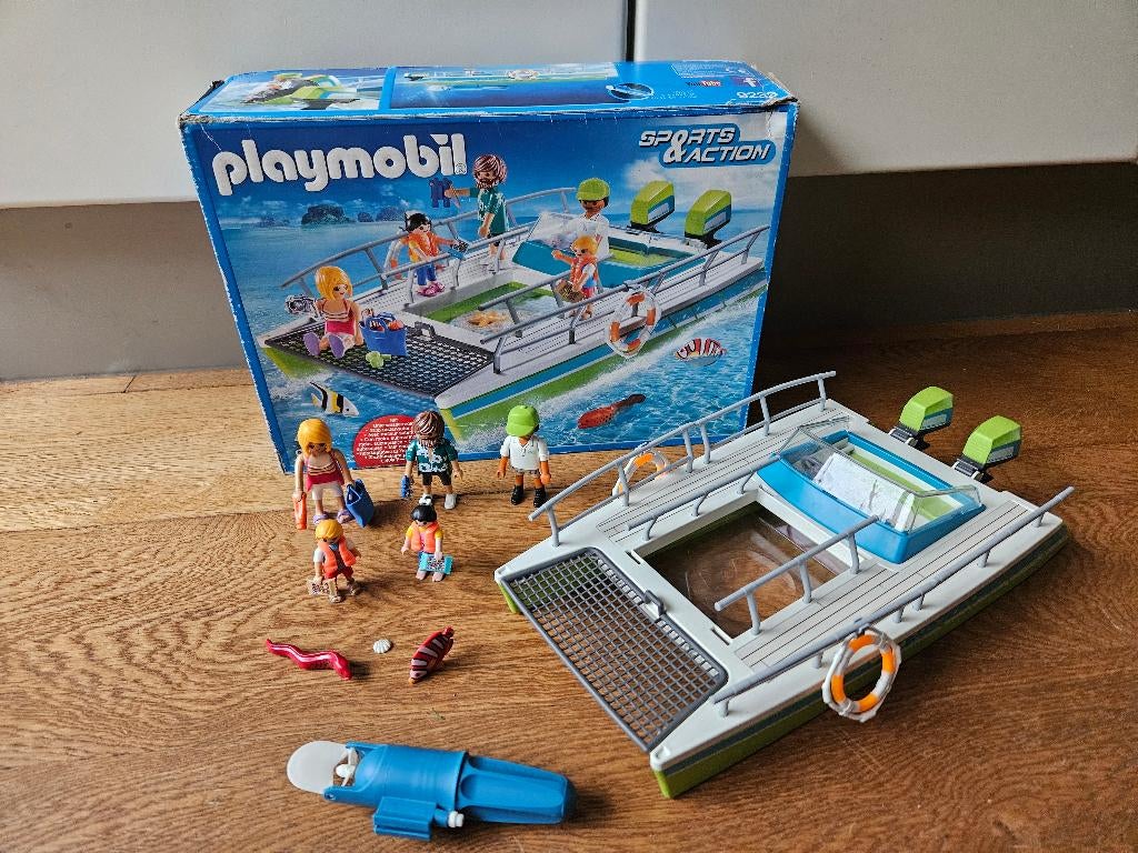 Playmobil catamaran 9233, Ophalen of Verzenden, Zo goed als nieuw