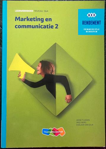 Marketing en communicatie 2 Leerwerkboek NIVEAU 3 & 4 beschikbaar voor biedingen