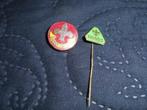2X Vintage scouting / padvinderij   speld / pin, Verzenden, Gebruikt, Embleem, Speld of Insigne