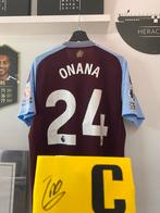 Gesigneerde Captain Band Amadou Onana + Orgineel Home Shirt, Ophalen of Verzenden, Nieuw, Buitenlandse clubs, Shirt