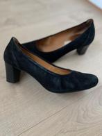 Extra brede, suède pumps GABOR mt. 7 / 40,5 zwart echt leer, Pumps, Zwart, Gabor, Ophalen of Verzenden
