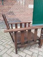 Oude stoel (rookstoel) zonder kussens kleur bruin., Antiek en Kunst, Ophalen