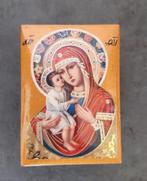 Russisch lakdoosje, Madonna met kind, Ophalen of Verzenden, Zo goed als nieuw, Overige typen, Overige religies