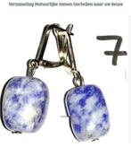 lapis lazuli azuurblauw, parel Natuurlijke stenen Oorbellen, Ophalen of Verzenden, Nieuw