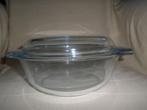 VINTAGE PYREX blauw helder vuurvast glazen ovenschaal+deksel, Verzenden
