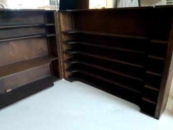 SALE !! Brocante houten koffer. ( Fotonr br51) beschikbaar voor biedingen