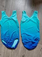 ZGAN 2 turnpakjes Decathlon (licht)blauw maat 140, Blauw, Zo goed als nieuw, Turnpak(je), Kindermaat 122 t/m 140