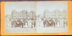 Stereofoto Amsterdam - HOGESLUIS en AMSTEL HOTEL 1880-1890, Gebruikt, Verzenden, Foto, Gebouw
