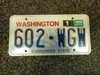 Kentekenplaat licenseplate Washington 5 USA, Verzenden, Gebruikt, Auto's