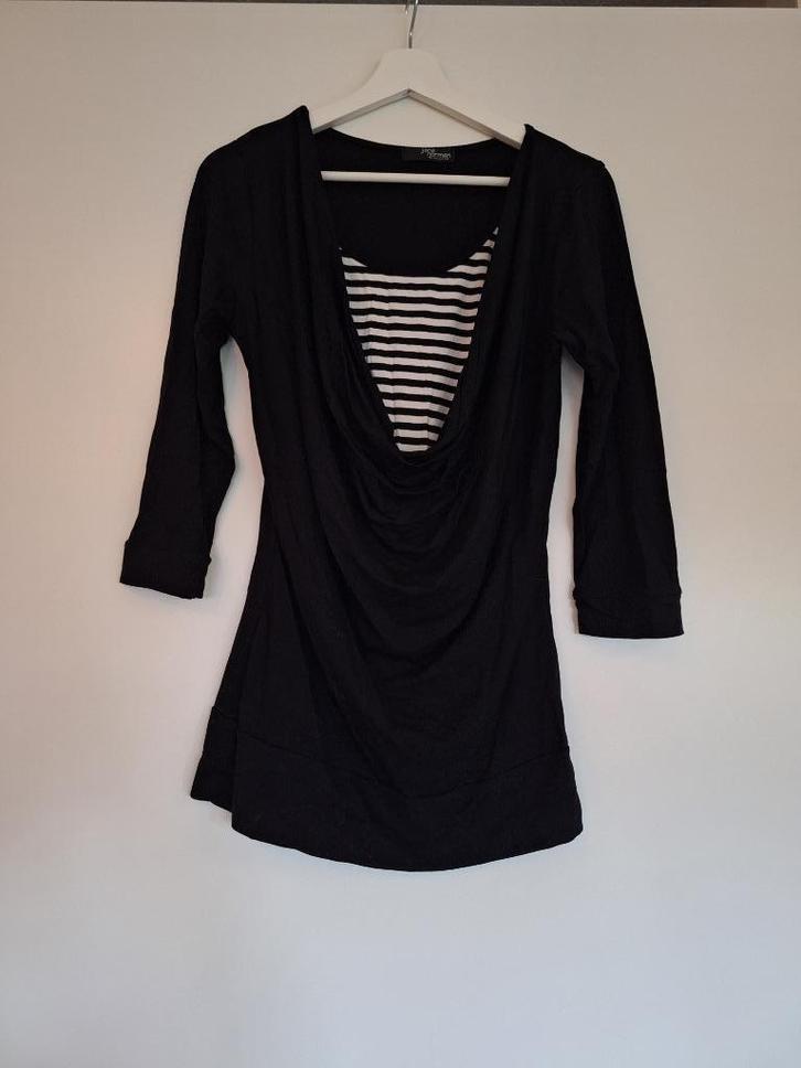 Mooie top van Jane Norman (maat 36) te koop!, Kleding | Dames, Tops, Zo goed als nieuw, Maat 36 (S), Zwart, Lange mouw, Ophalen