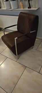 Fauteuil woonkamer, Ophalen, Metaal, 75 tot 100 cm, Zo goed als nieuw