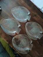 Vintage 4 visbordjes arcoroc, Antiek en Kunst, Ophalen of Verzenden