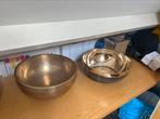 2 grote klankschalen,- ook losse verkoop 48&45 cm, Ophalen of Verzenden, Gebruikt, (Natuur)geluiden, Boxset