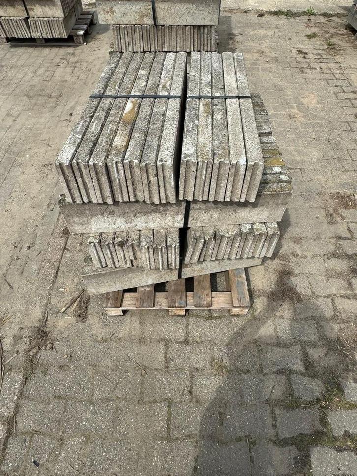 Betonbanden 6x20 / 10x20 / 15x25, Tuin en Terras, Tegels en Klinkers, Gebruikt, Beton, Minder dan 5 m², Ophalen