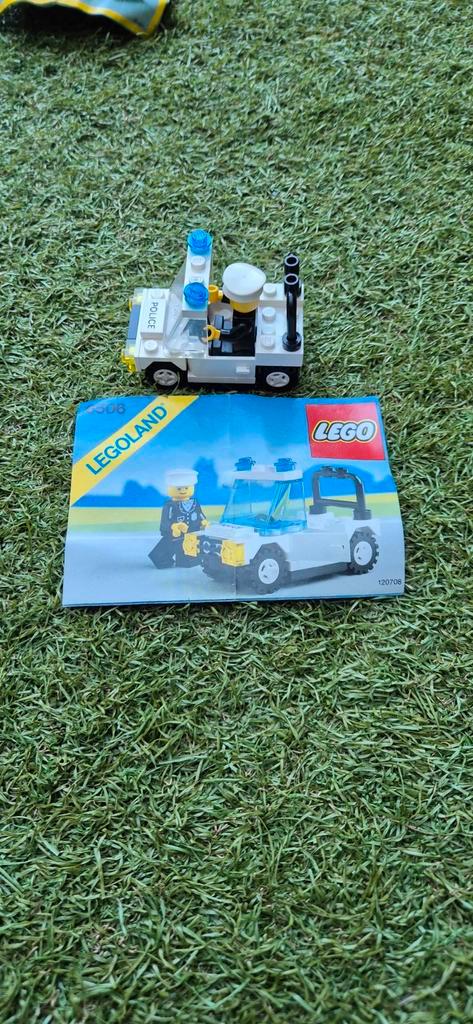Vintage LEGO Legoland Politieauto 6608, Kinderen en Baby's, Speelgoed | Duplo en Lego, Gebruikt, Lego, Complete set, Ophalen of Verzenden