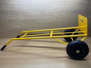 Steekwagen met luchtbanden geel 180kg. beschikbaar voor biedingen