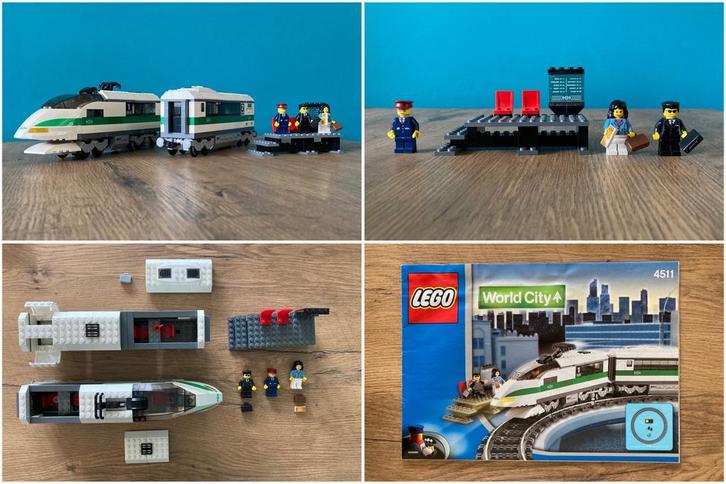 Lego World City 4511 High Speed Train, Kinderen en Baby's, Speelgoed | Duplo en Lego, Gebruikt, Ophalen