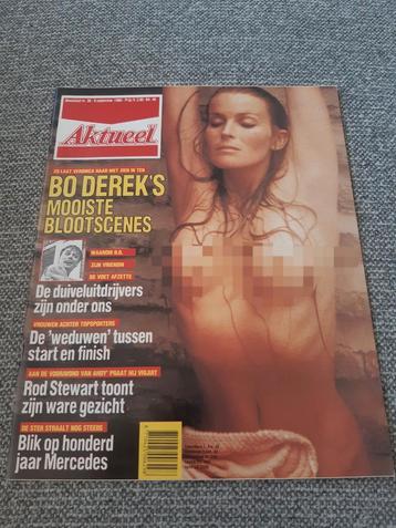 36.Aktueel 1986. Bo Derek. Rod Stewart. Jan Lammers. Ian Mac beschikbaar voor biedingen