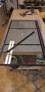 Badwand scherm 79x160 cm, Doe-het-zelf en Verbouw, Glas en Ramen, Ophalen, Zo goed als nieuw, Glasplaat, 160 cm of meer