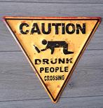 Caution driehoek wandbord, Verzamelen, Merken en Reclamevoorwerpen, Ophalen of Verzenden, Zo goed als nieuw, Reclamebord