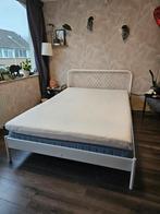 Mooi wit ijzeren bed 140x200, Huis en Inrichting, Ophalen, Wit, 140 cm, Metaal