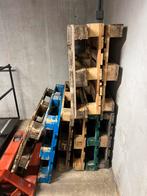 Te koop gebruikte stevige europalletten 9 stuks, Doe-het-zelf en Verbouw, Hout en Planken, Ophalen, Minder dan 25 mm, Zo goed als nieuw