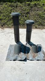 2st wtw dakdoorvoeren 200 m kanaal incl. 2 stk loodslap, Doe-het-zelf en Verbouw, Ophalen of Verzenden, Zo goed als nieuw, Ventilator en Afzuiger