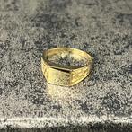 14 karaat gouden zegelring prachtige ring, Ophalen of Verzenden, Zo goed als nieuw, Goud, Dame